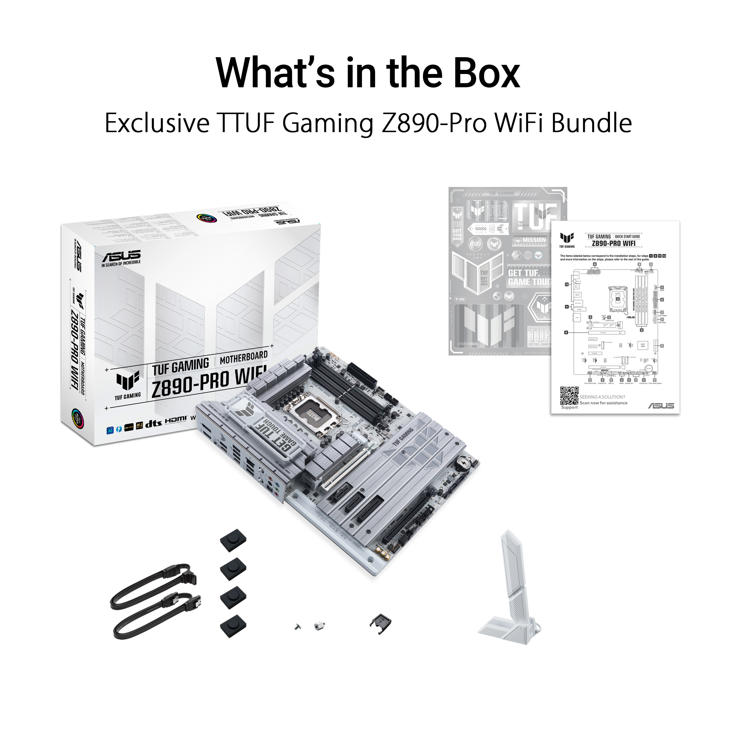 A large marketing image providing additional information about the product ASUS TUF Gaming Z890-PRO WiFi LGA1851 ATX Desktop Motherboard - Additional alt info not provided